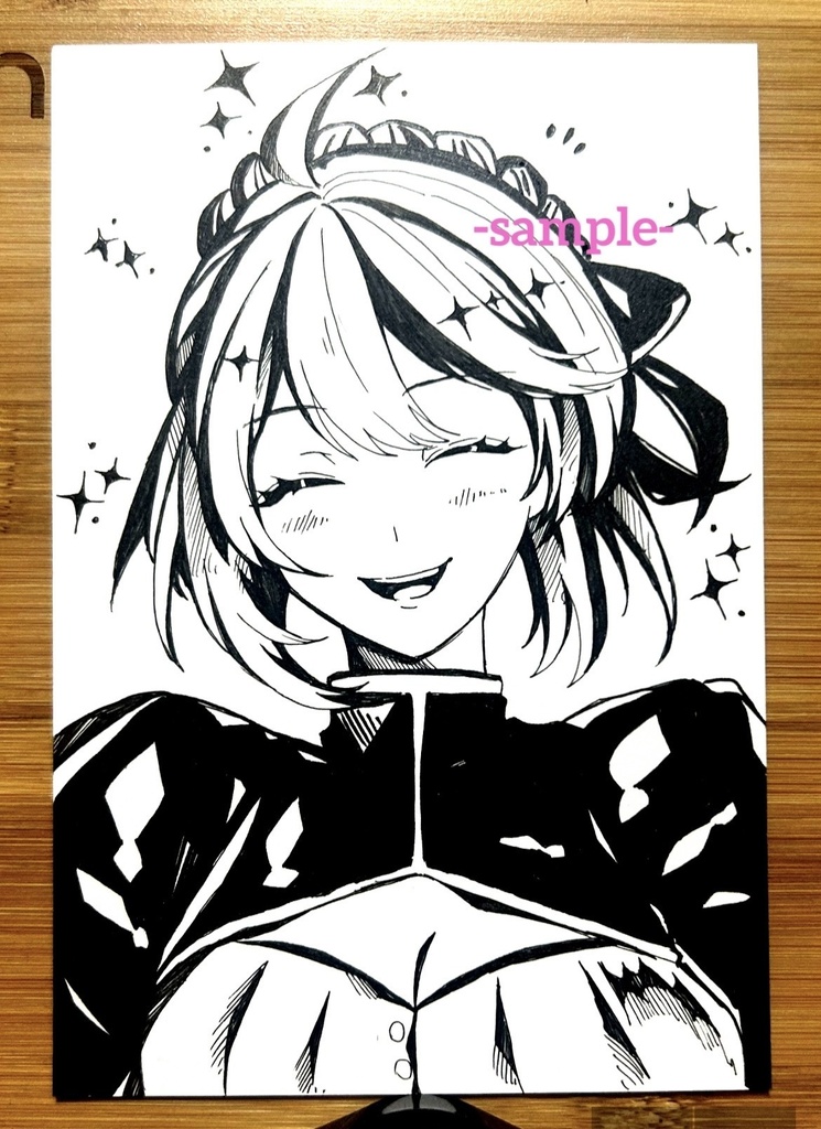 [FGO]セイバー　手描きポストカード