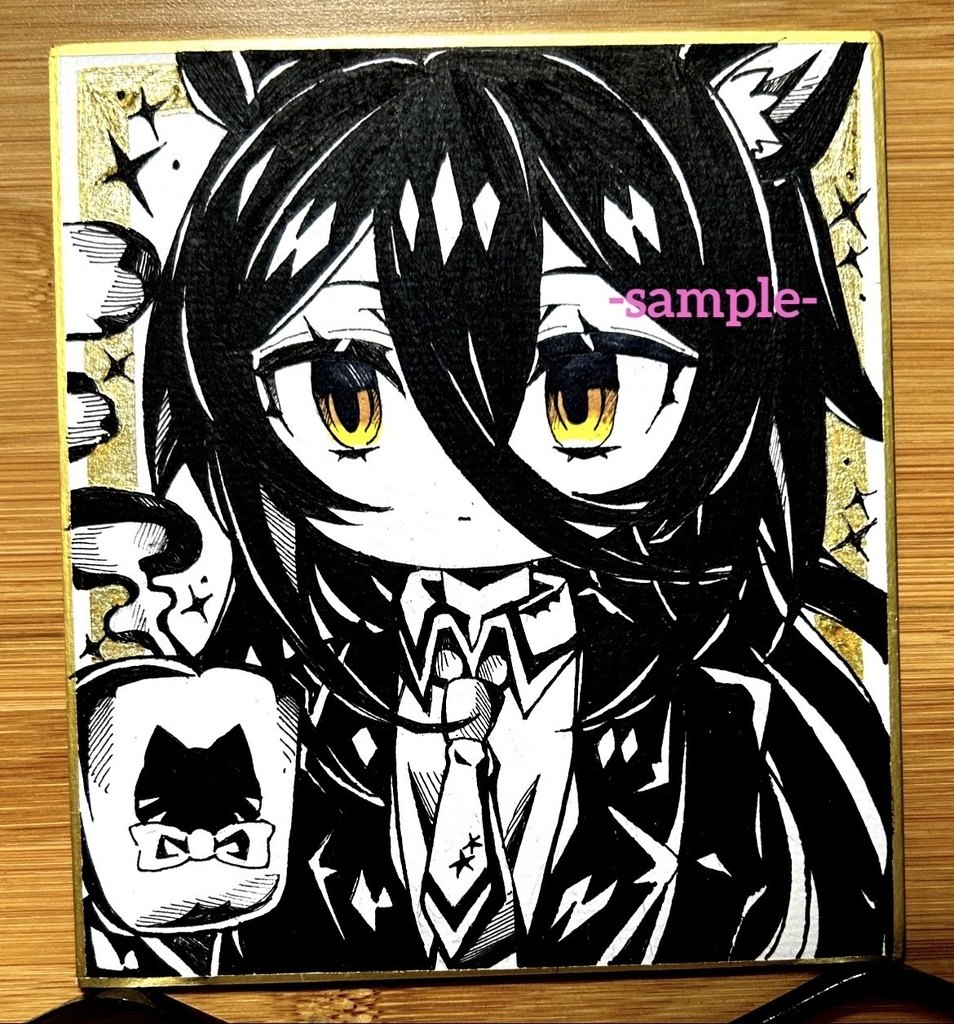 [ウマ娘]マンハッタンカフェ　手描き色紙