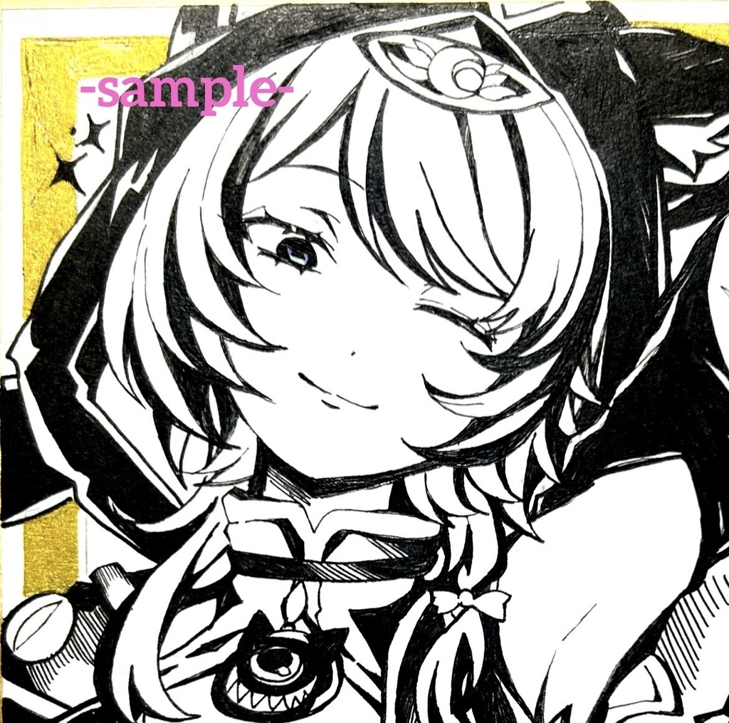 [スタレ]サフェル　手描き色紙