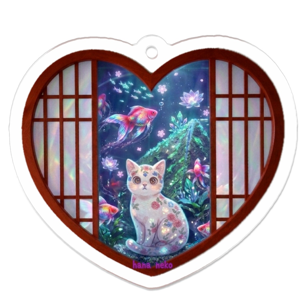 はなねこ（金魚）ハート