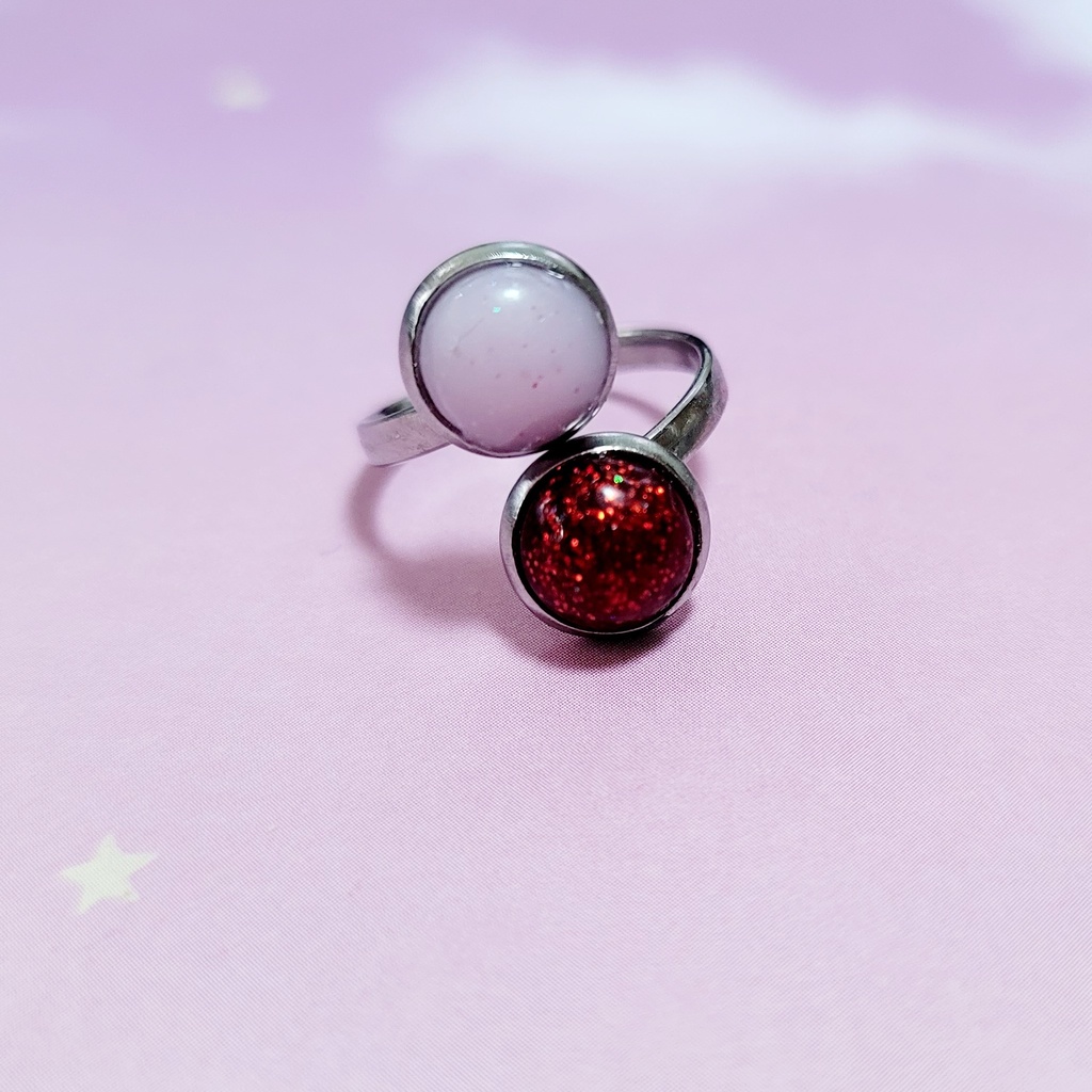 モンちゃん用腕輪 ピンク×赤 ケースなし