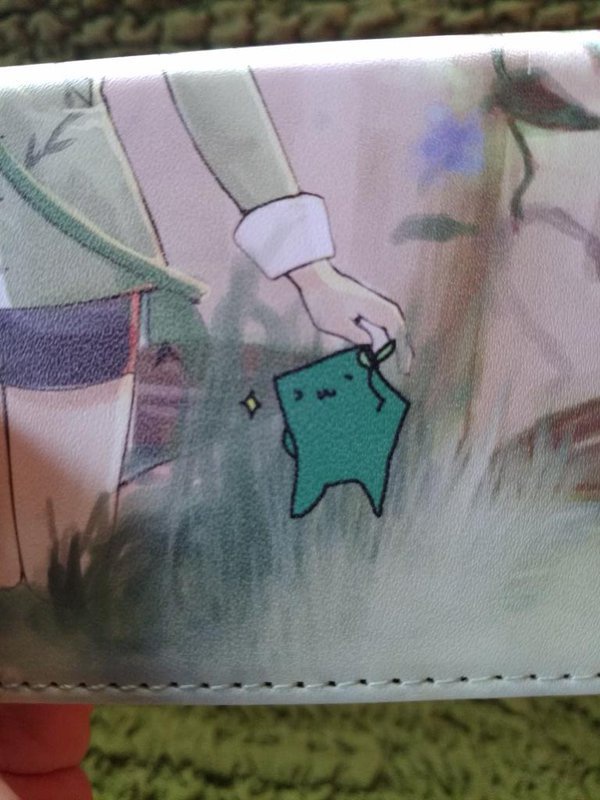 なぎまるくんのレザー製名刺入れ