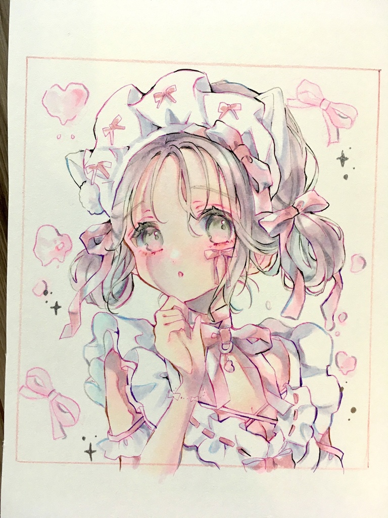 【原画】小色紙『MELTY HEART』