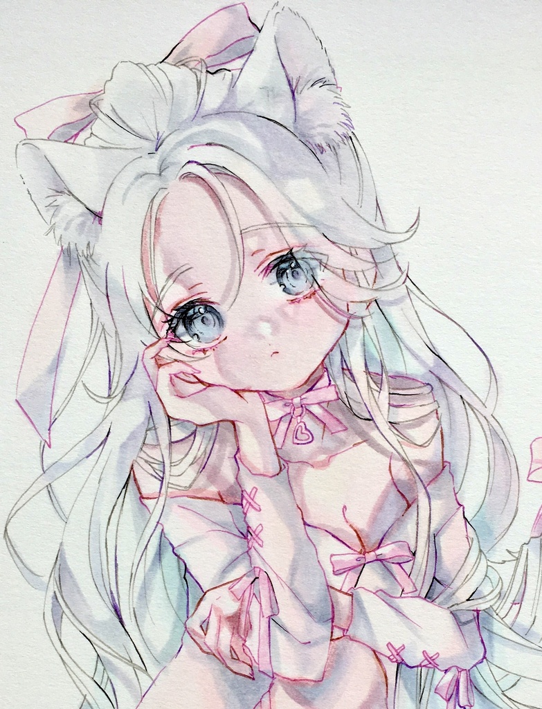 【原画】b5 『一輪の意味は…』