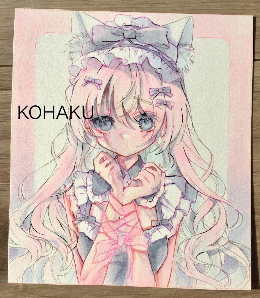 【原画】小色紙『拘束して♡』