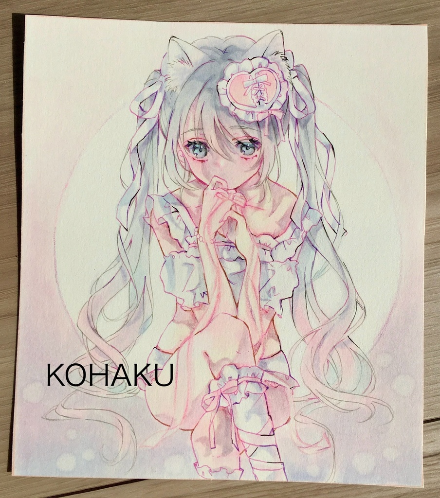 【原画】小色紙『薬指に約束を』