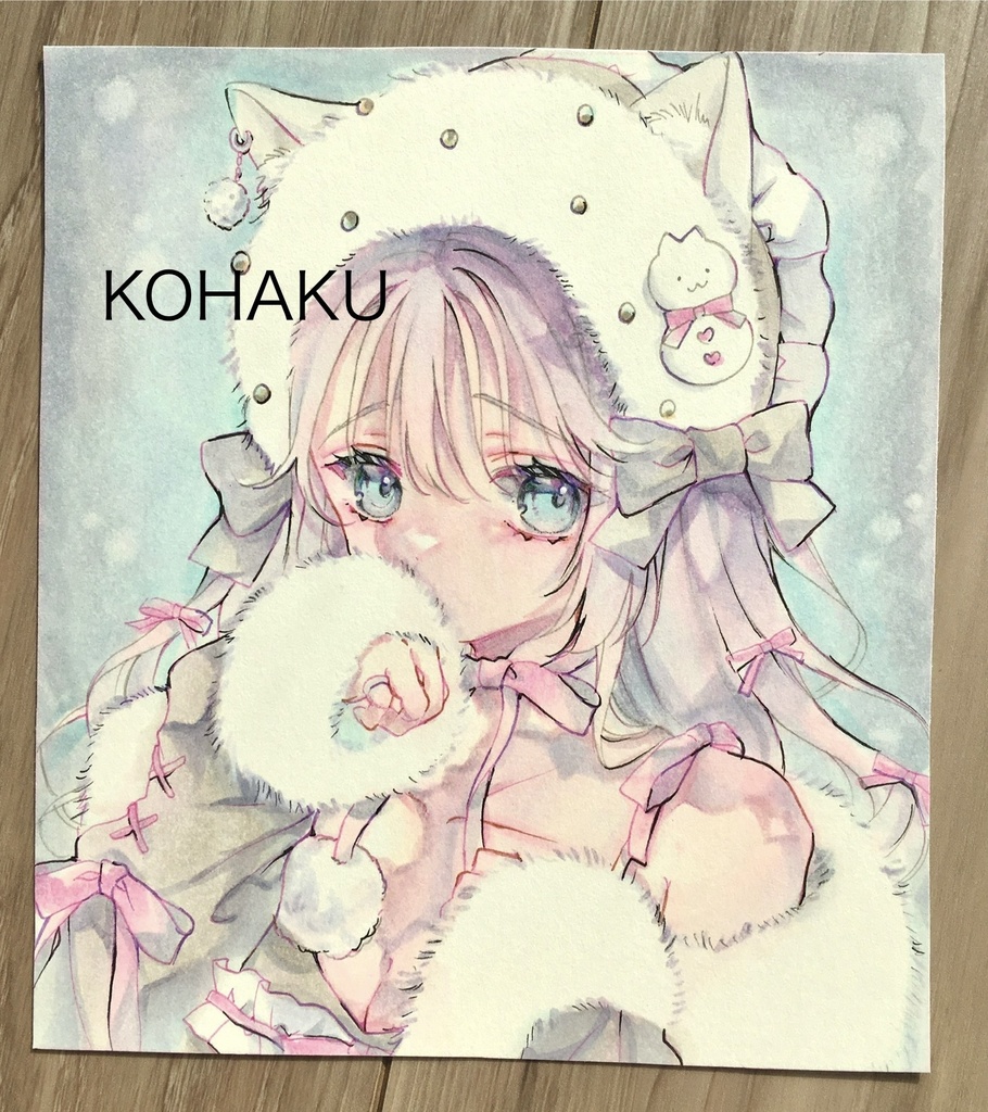 （原画）小色紙『あっためてくれるんでしょ？』