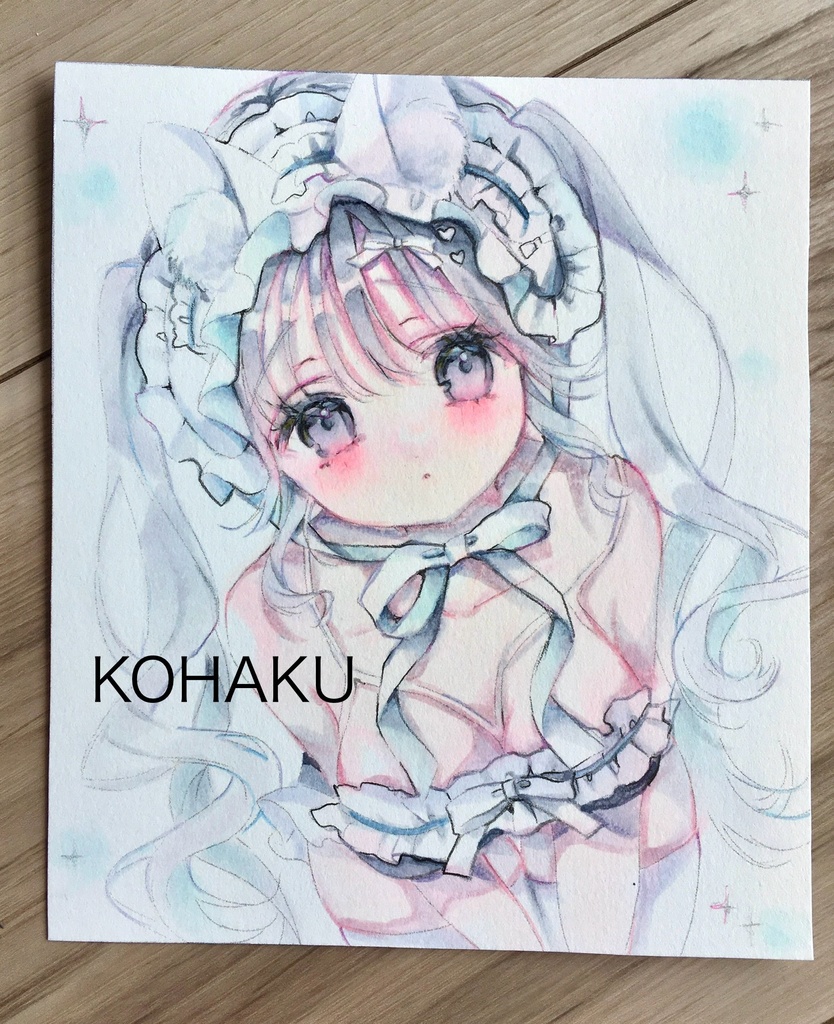 11✖︎13原画【僕の視線はいつだって】