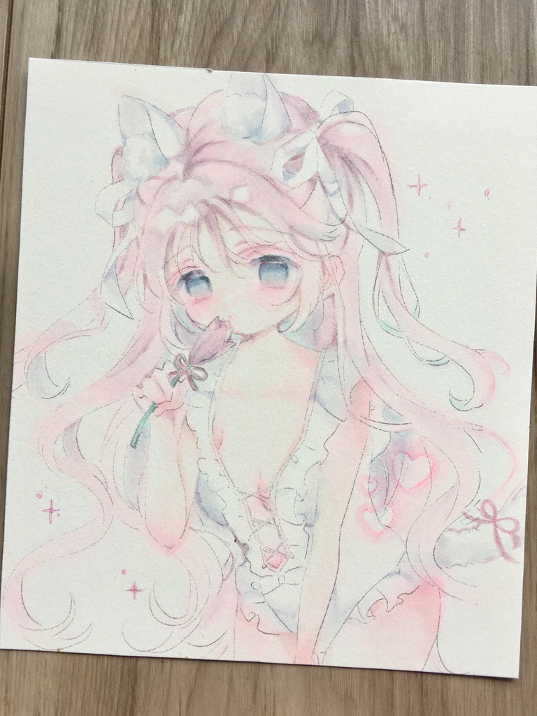 原画『春を想う』11✖️13色紙