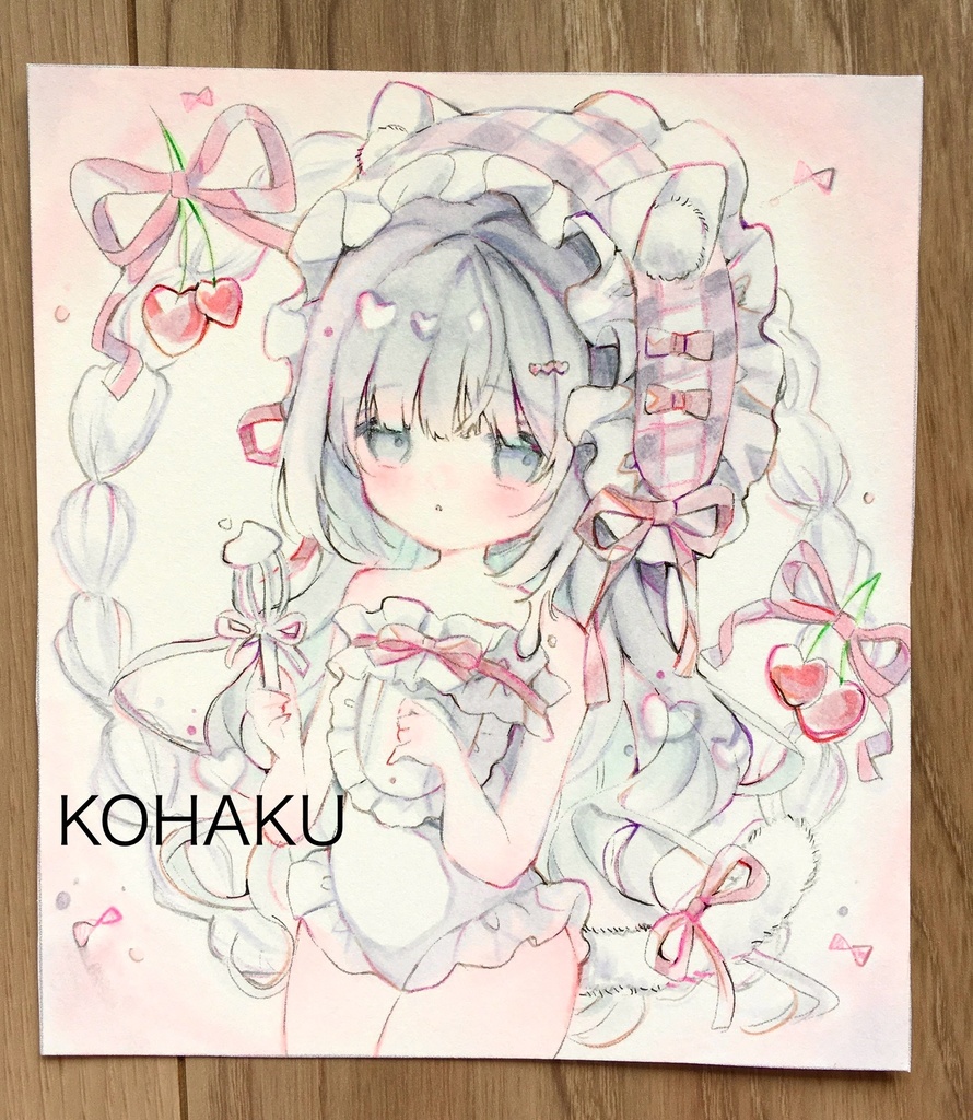 【小色紙原画】『whipな気持』