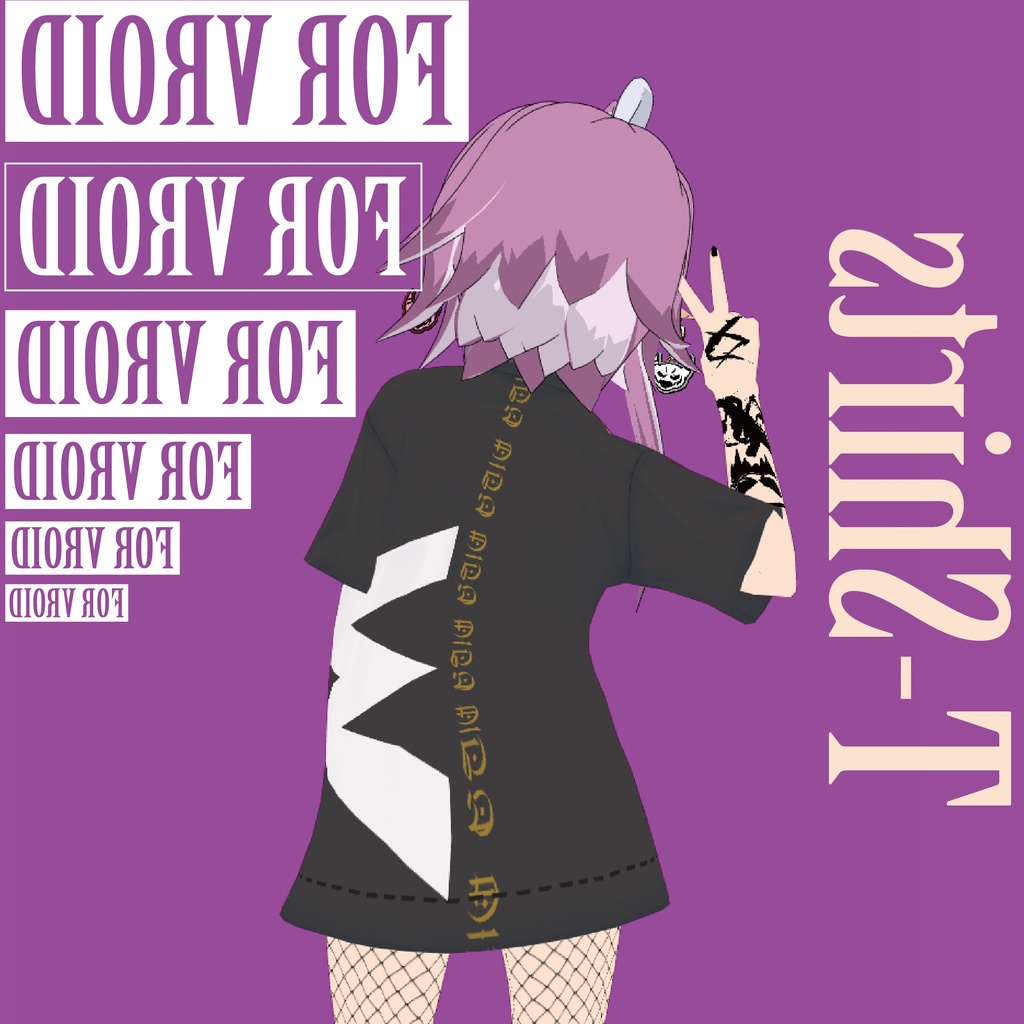 【無料有】VOLLの牙Tシャツ【Vroid用】