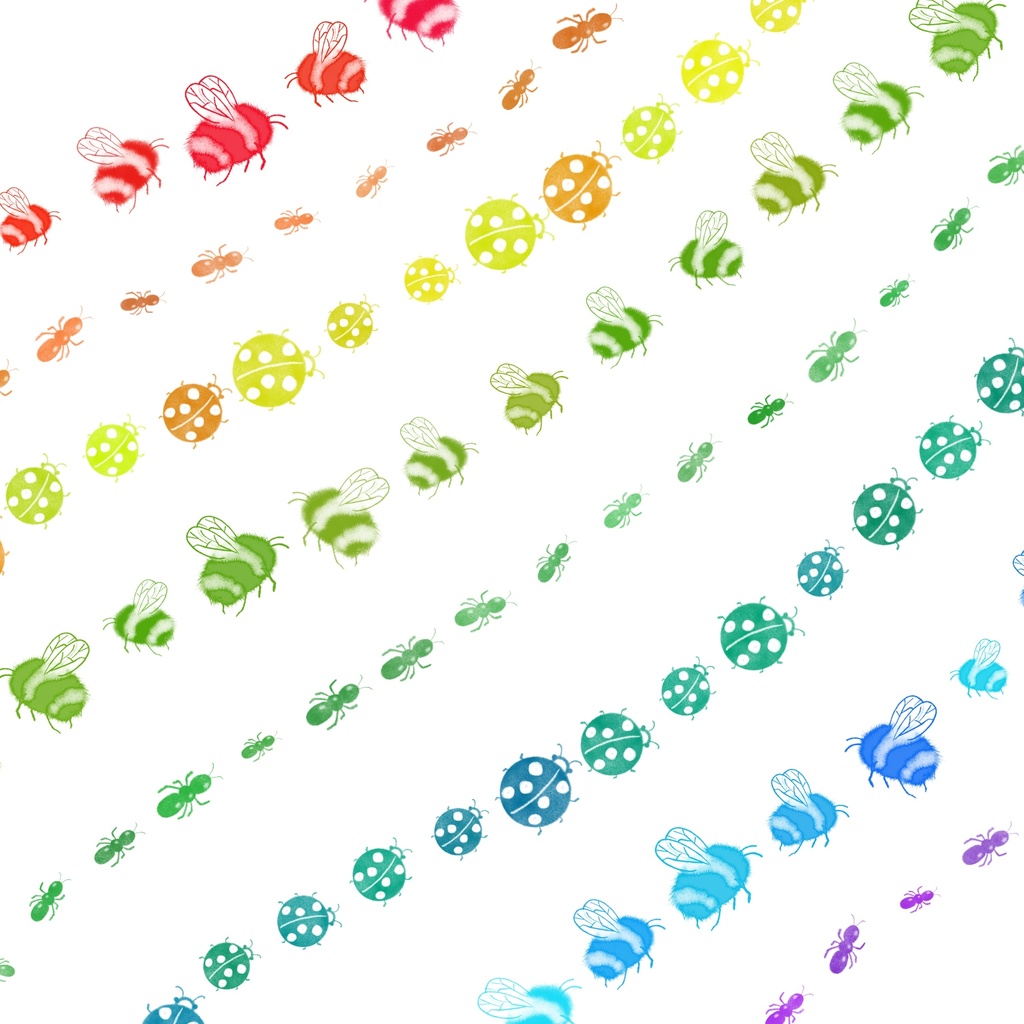 絵になる春の虫/procreate専用ブラシ 3匹セット