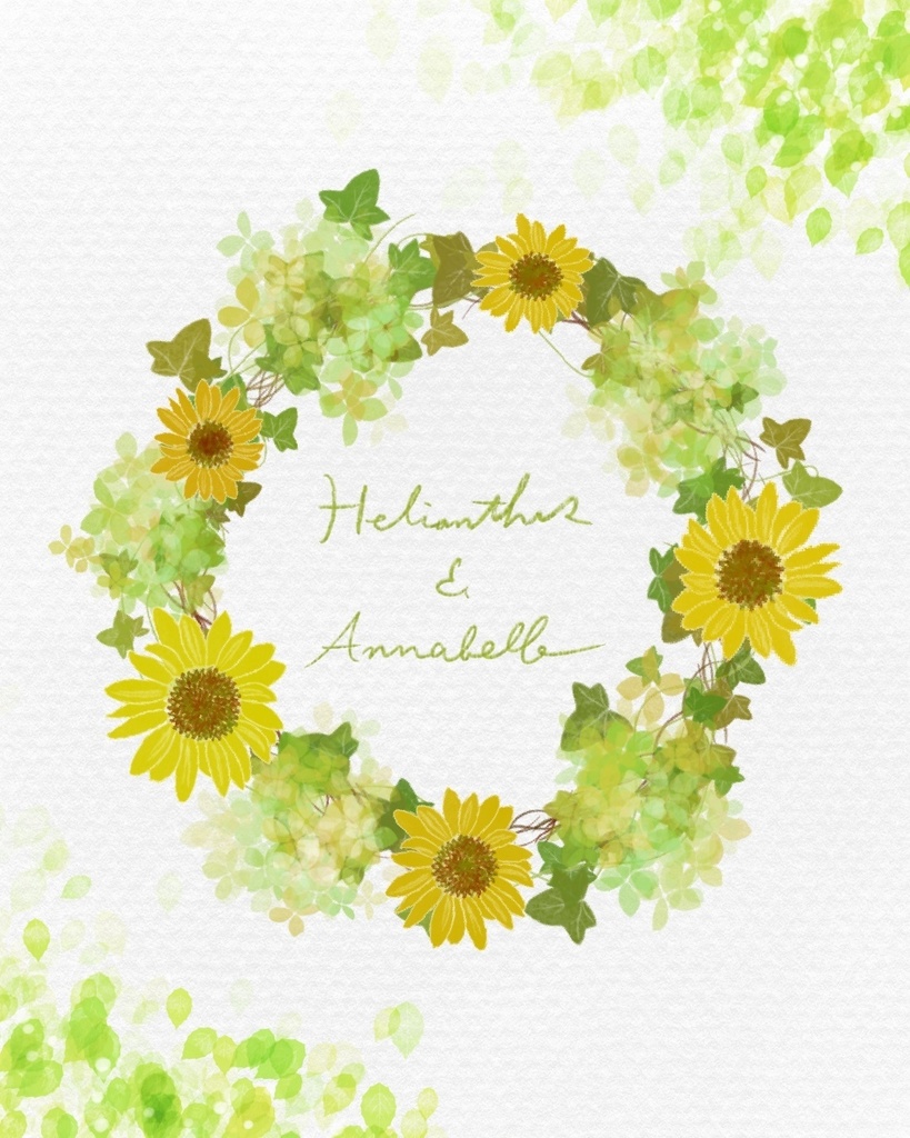 絵になる夏の植物ブラシ21本セット/procreate専用ブラシ