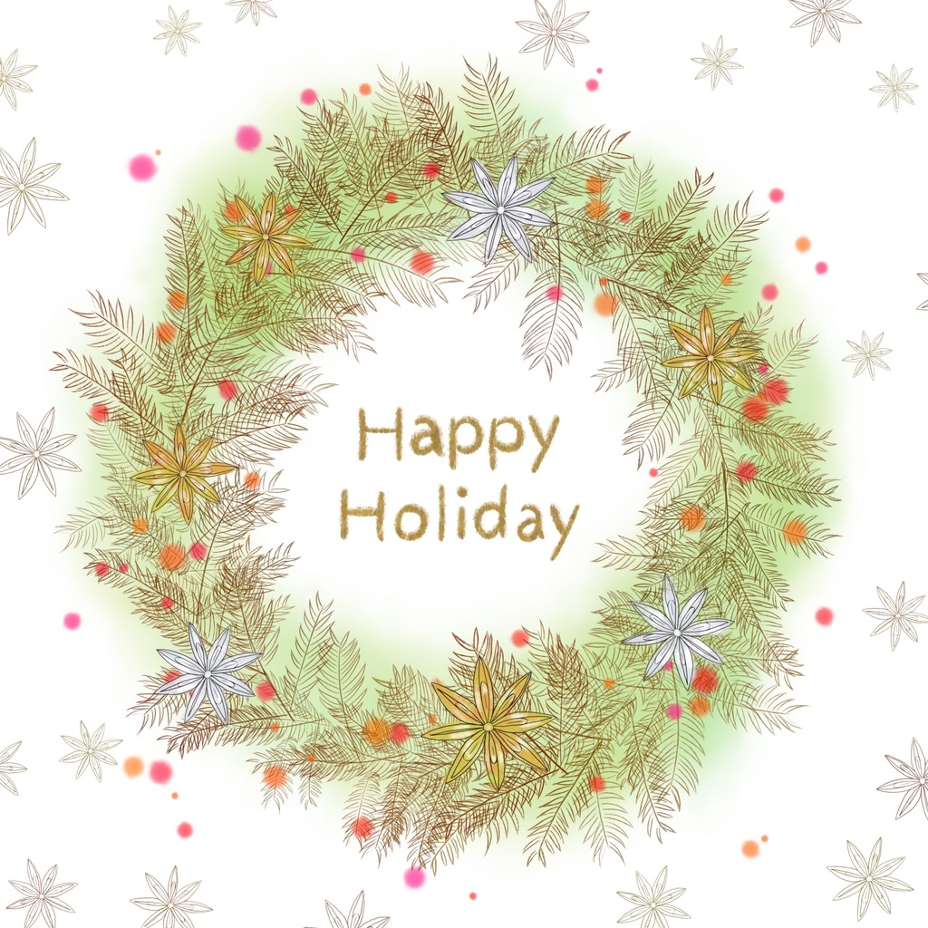 絵になる植物ブラシ(線画)23本セット/procreate専用ブラシ