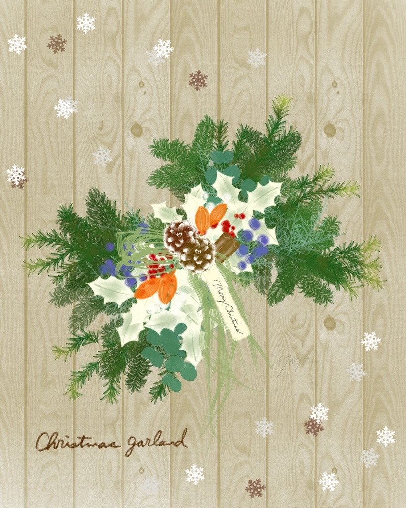 絵になる冬の植物ブラシ29本セット/procreate専用ブラシ