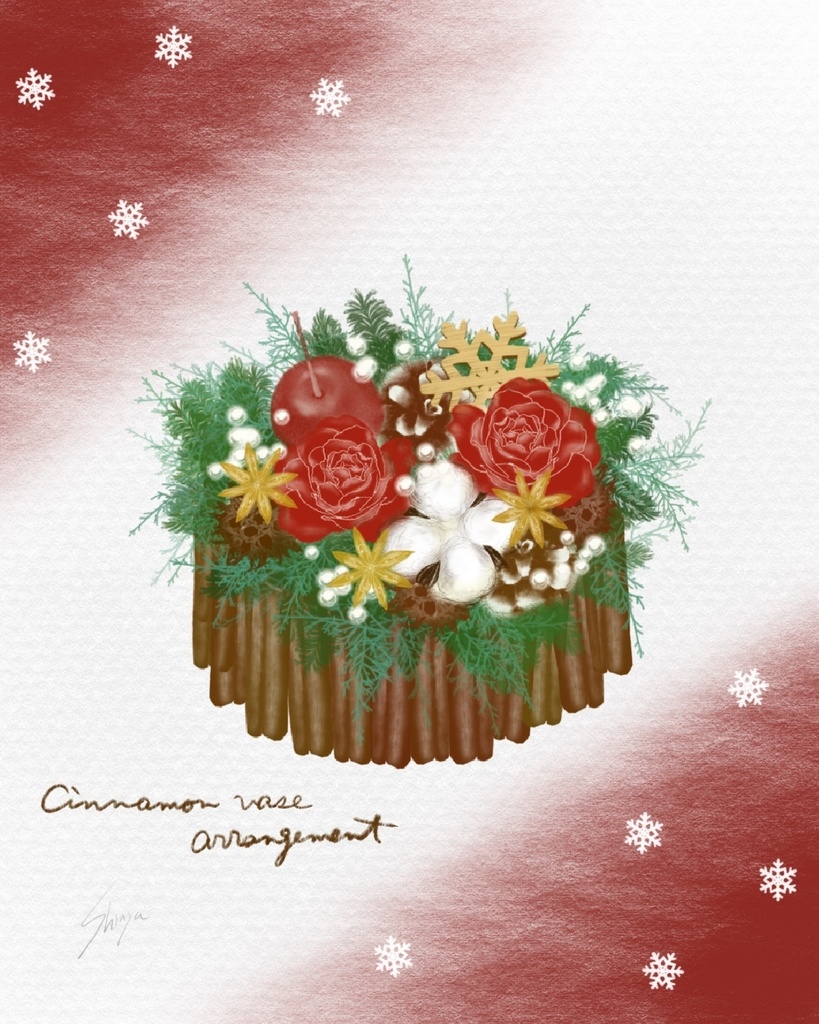 絵になる冬の植物ブラシ29本セット/procreate専用ブラシ