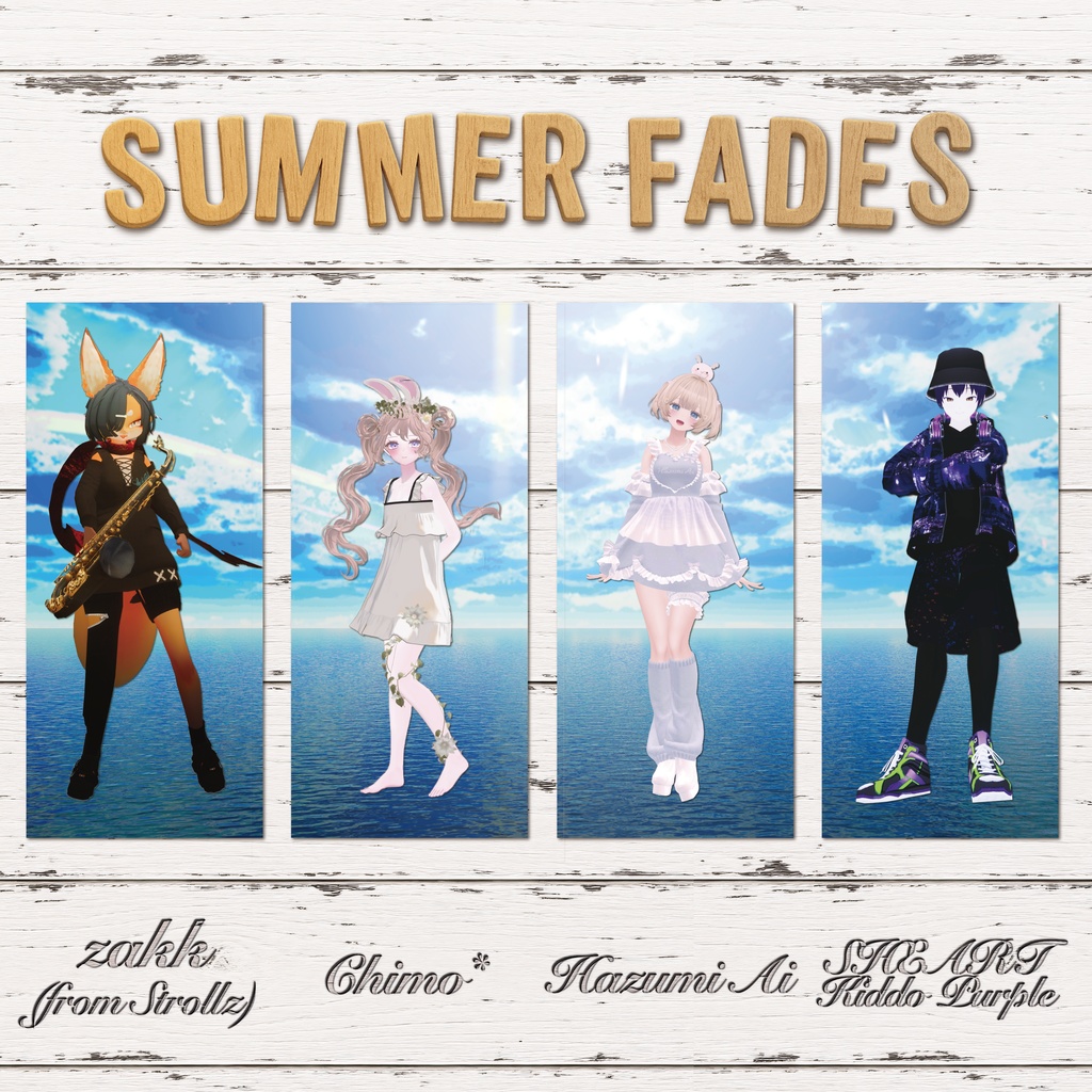 Single『Summer Fades』(カード版)|SHEART/奇道ぱーぷる、ちも*、羽澄愛、zakk(from StrollZ)