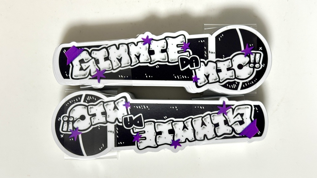 Merch『GIMMIE DA MIC!!』ステッカーセット