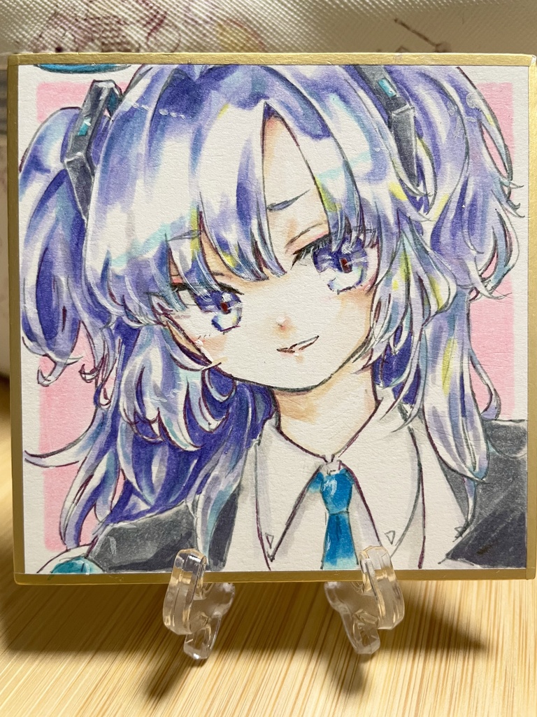ブルーアーカイブ ユウカ 原画色紙