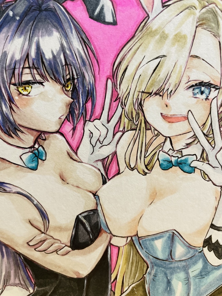 ブルーアーカイブ 原画 アスナ＆カリン