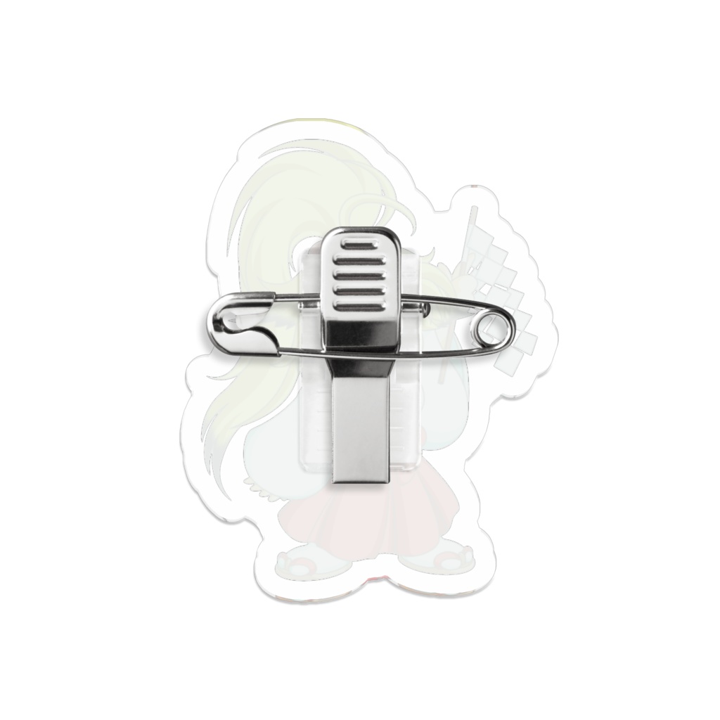 鍔芽(巫女)アクリルバッジ