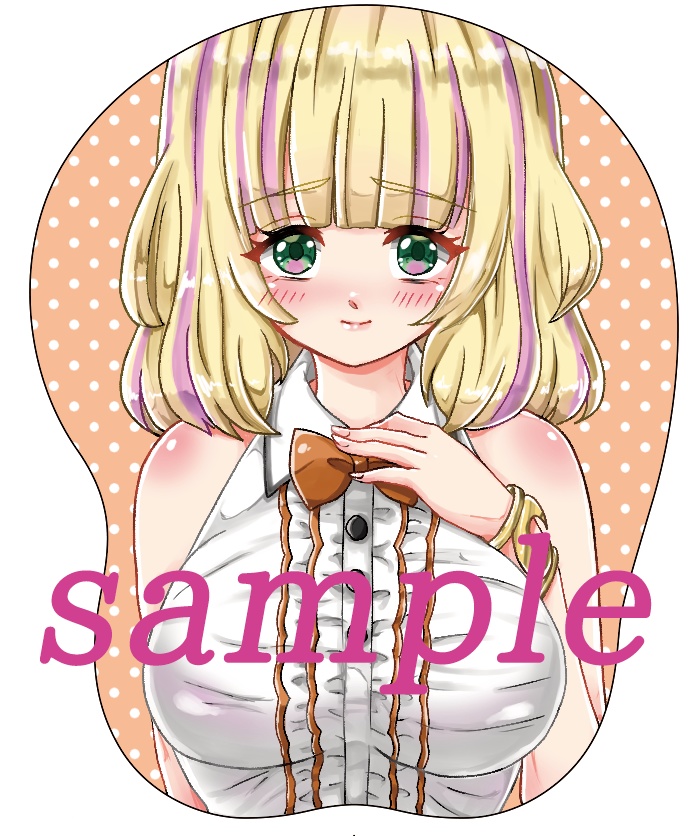 DQ10自キャラミニおっぱいマウスパッドストラップ