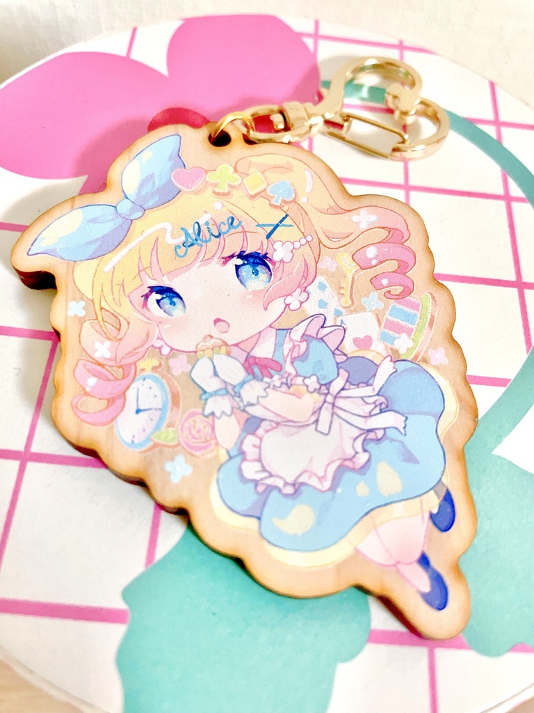 ウッドキーホルダー