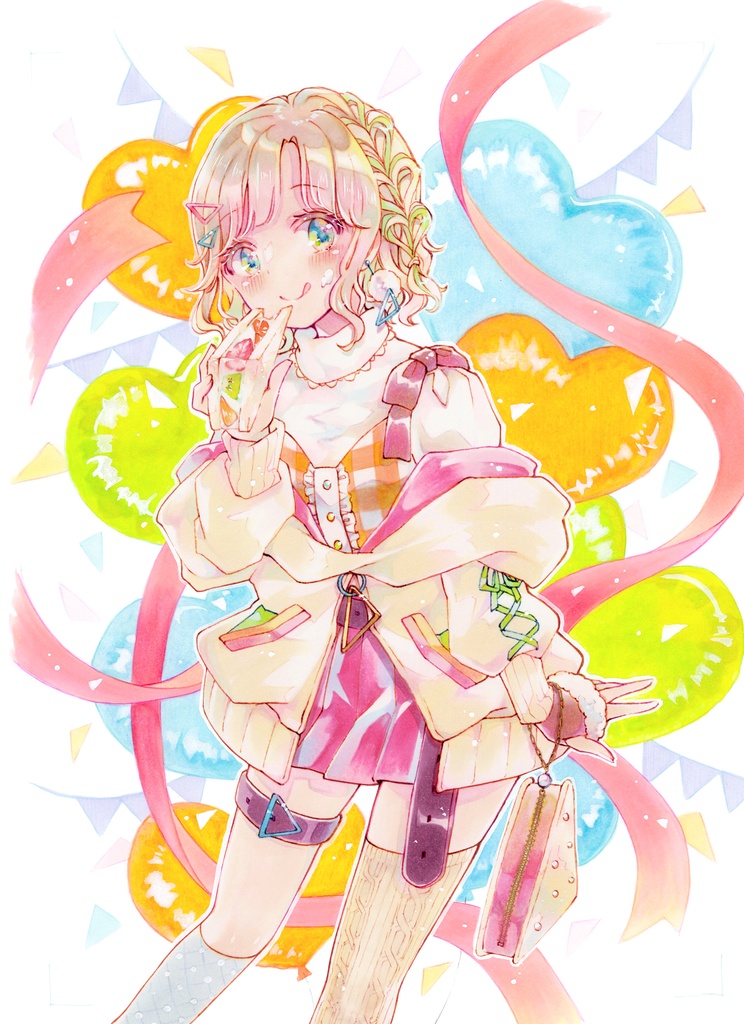 額装原画「ハレハレ フルーツサンド」