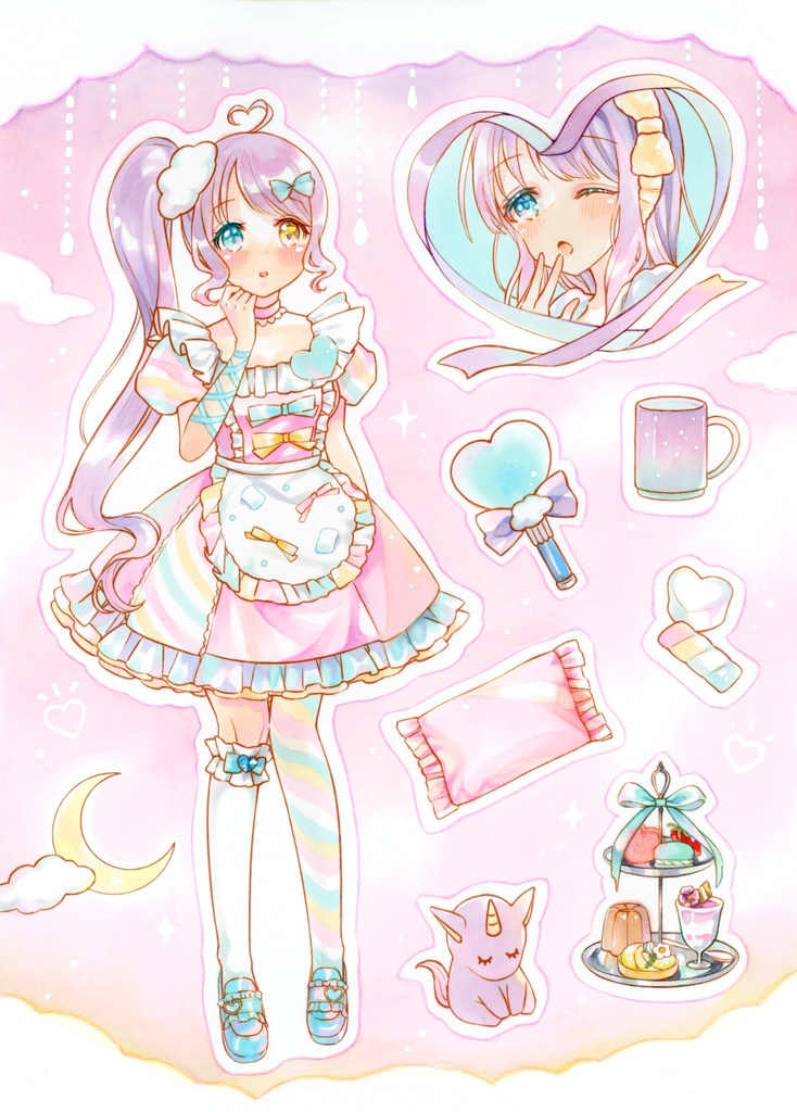 額装原画「Who are you?」