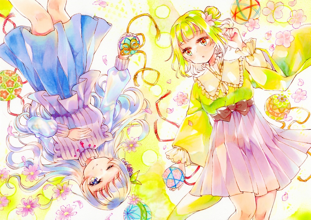 個展 フレームレス原画1〜9