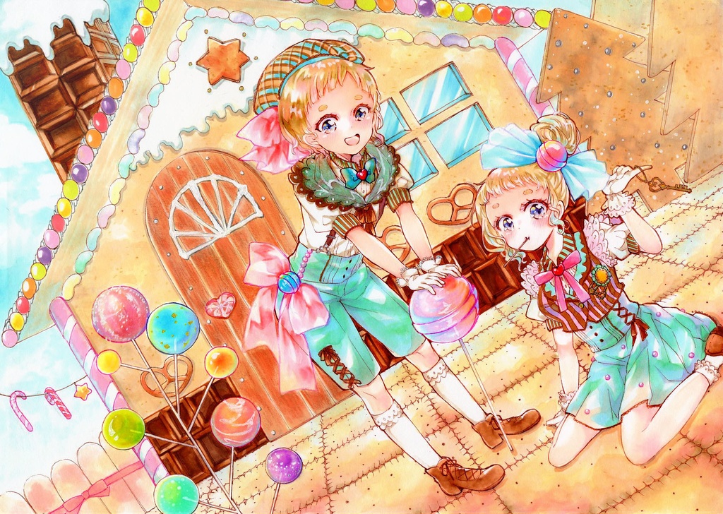 個展 フレームレス原画1〜9