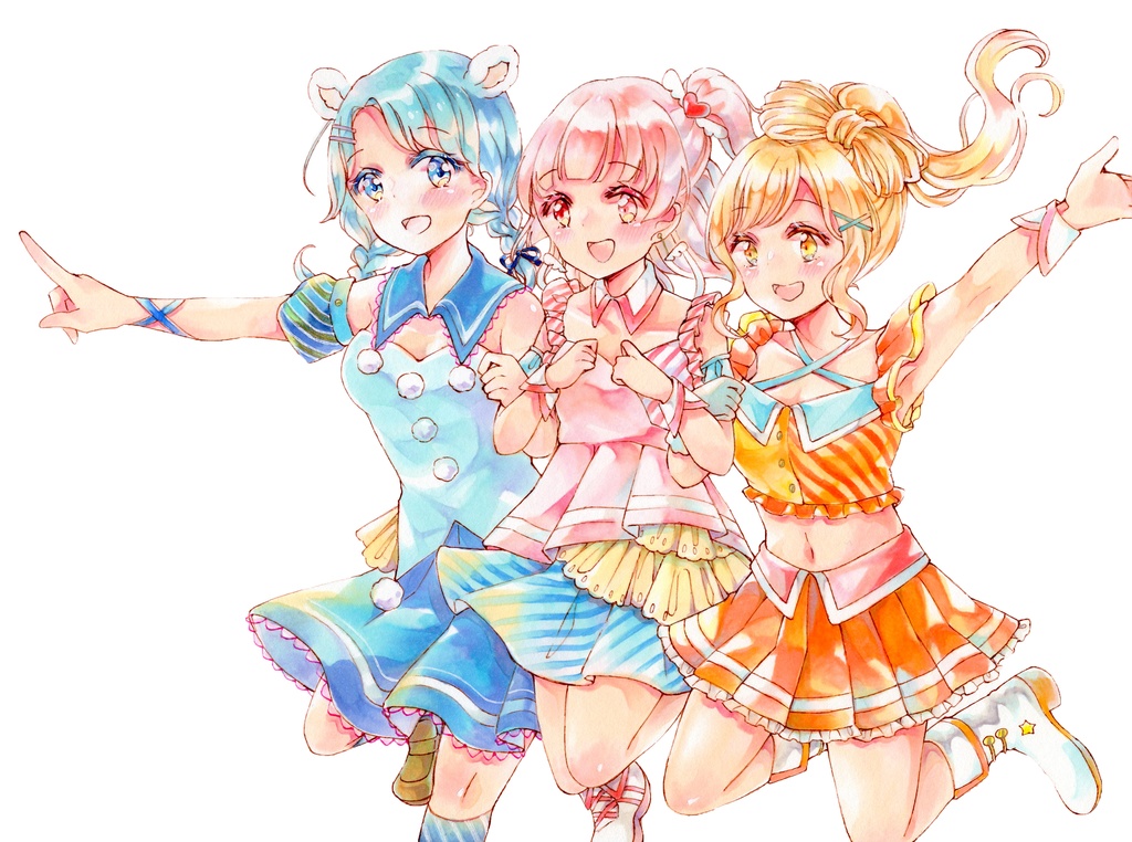 個展 フレームレス原画1〜9