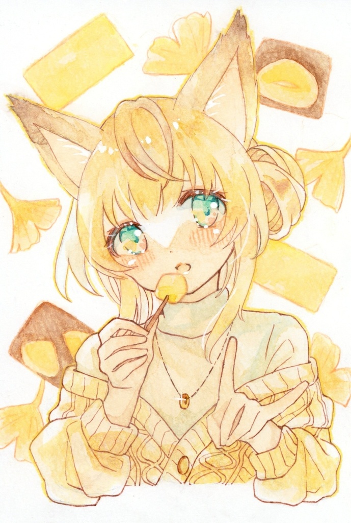 フレームレス原画「秋の味覚」