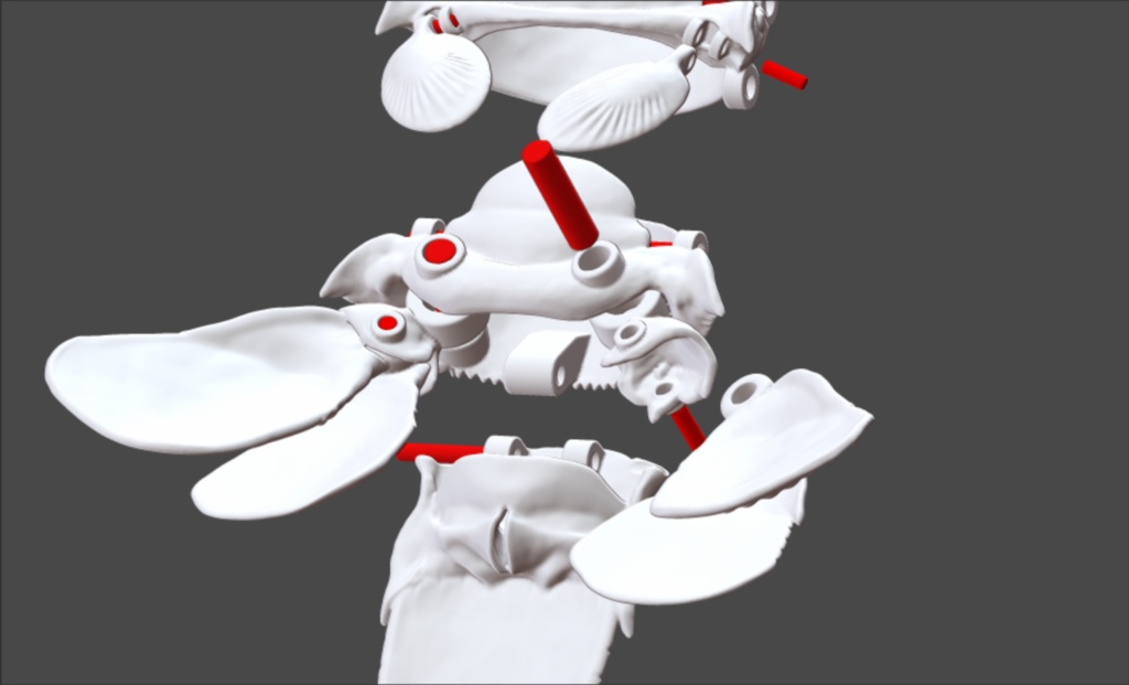 「伊勢海老の自在置物」の3Dデータ