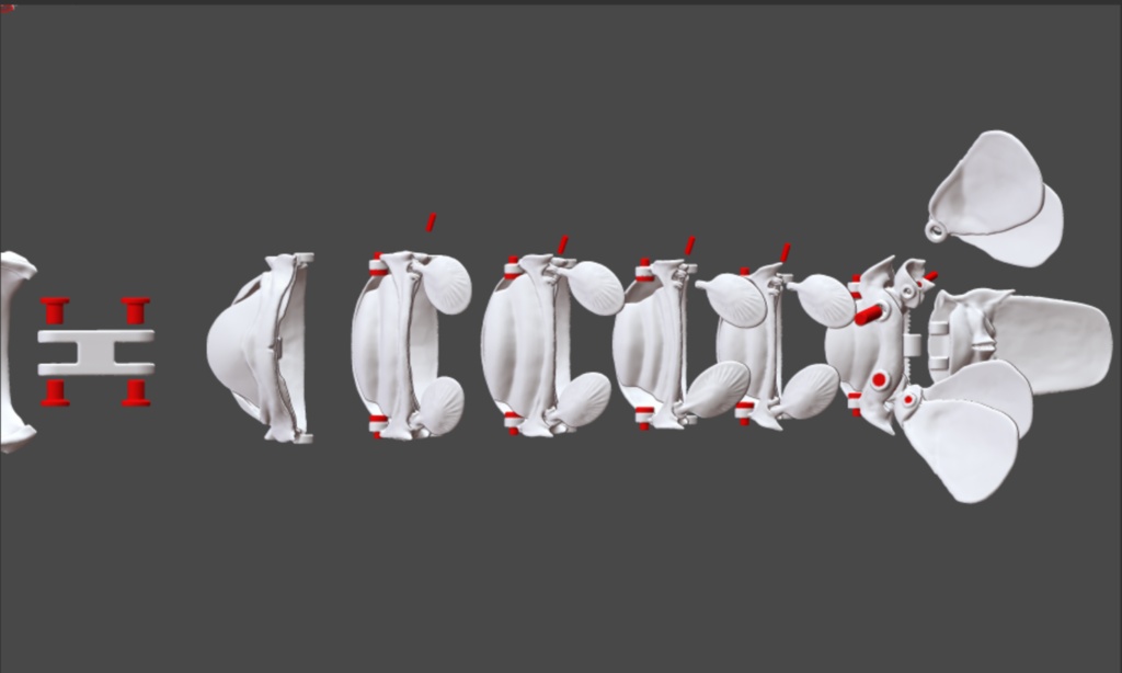 「伊勢海老の自在置物」の3Dデータ