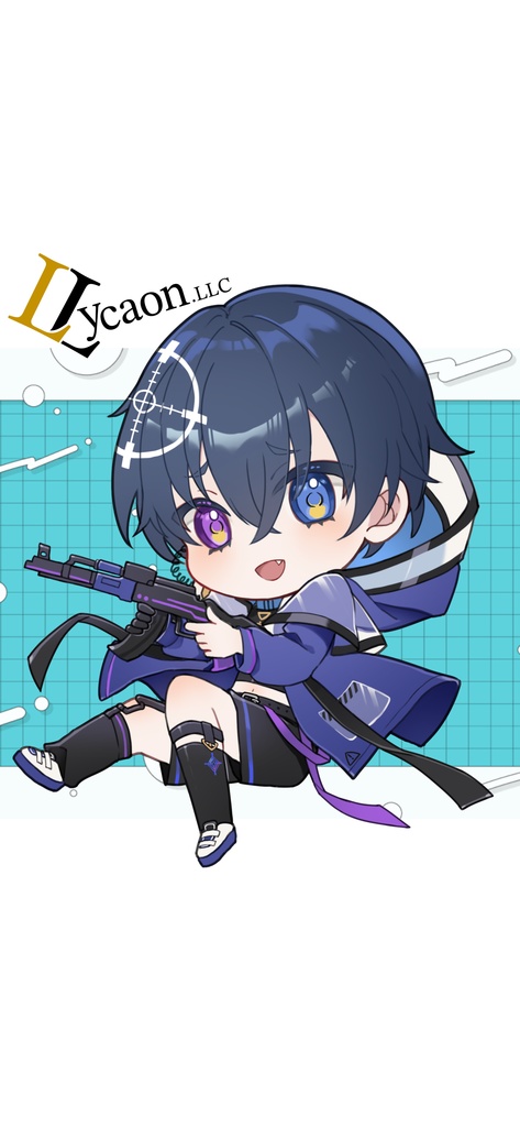 【活動1周年記念】粕奈エイム待ち受け画面_タイプB
