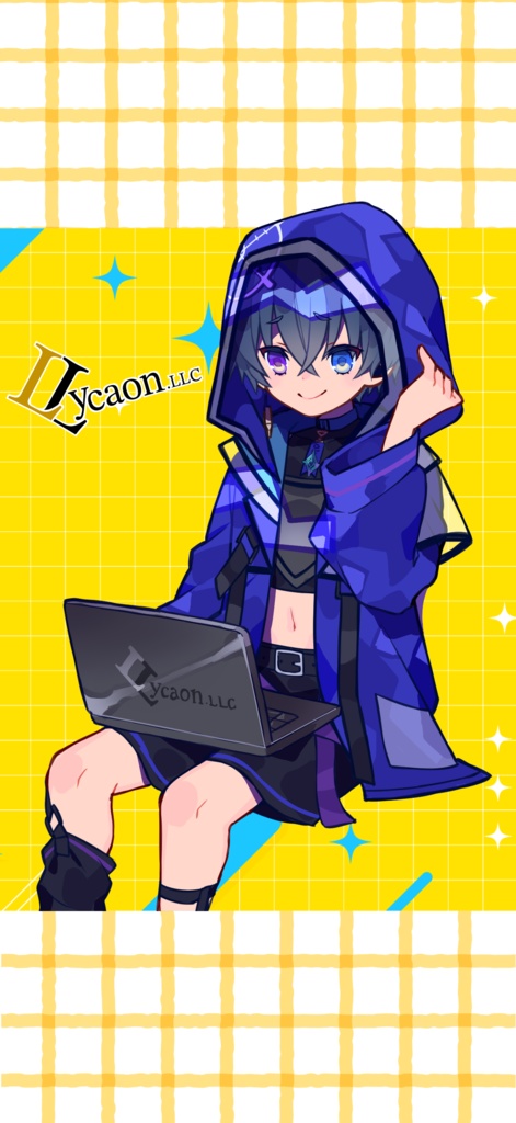 【活動2周年記念】粕奈エイム待ち受け画面