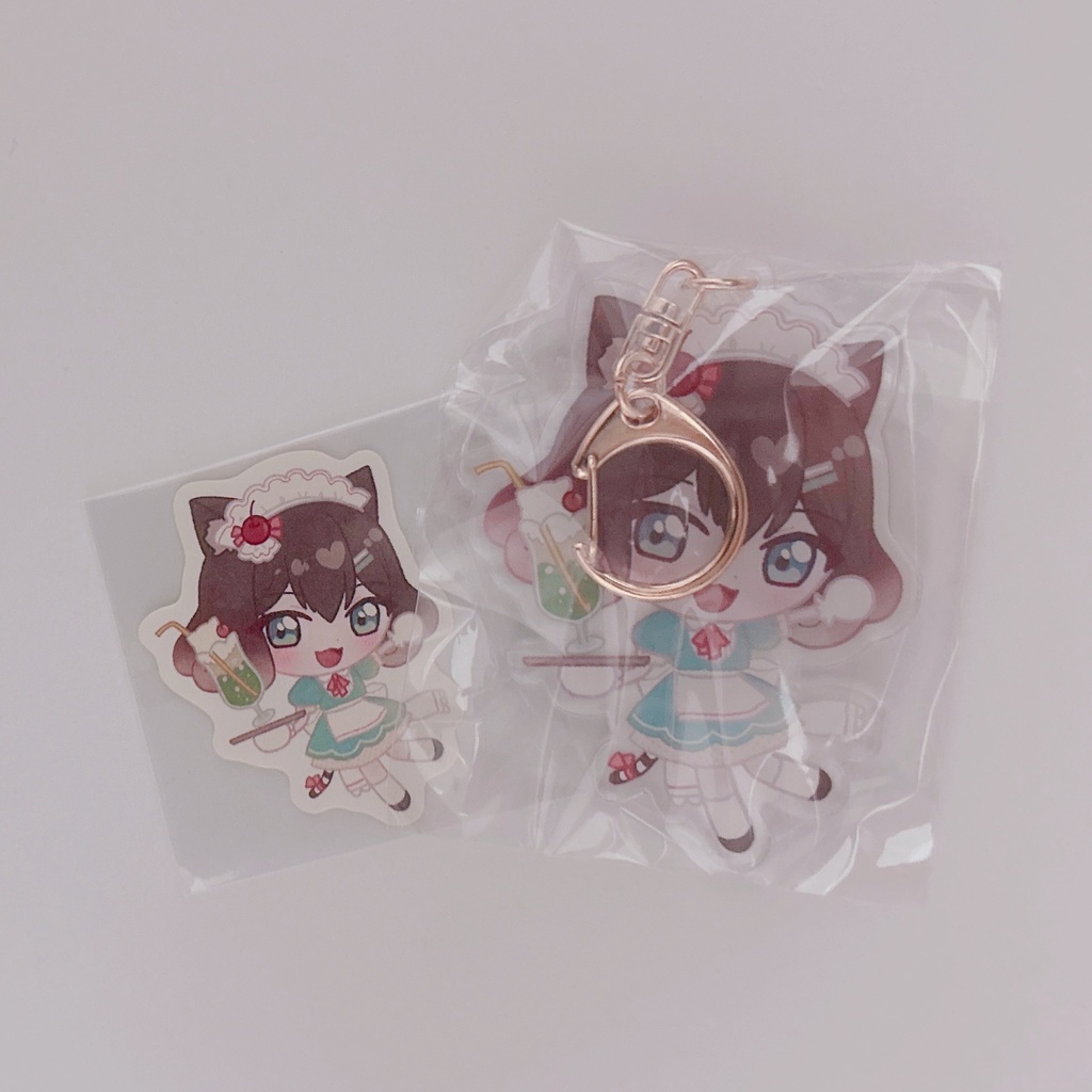 【非公式】家長むぎ/文野環 アクキー&ステッカーセット