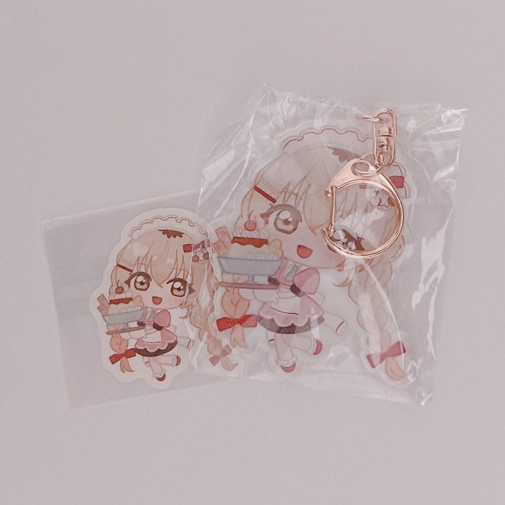 【非公式】家長むぎ/文野環 アクキー&ステッカーセット