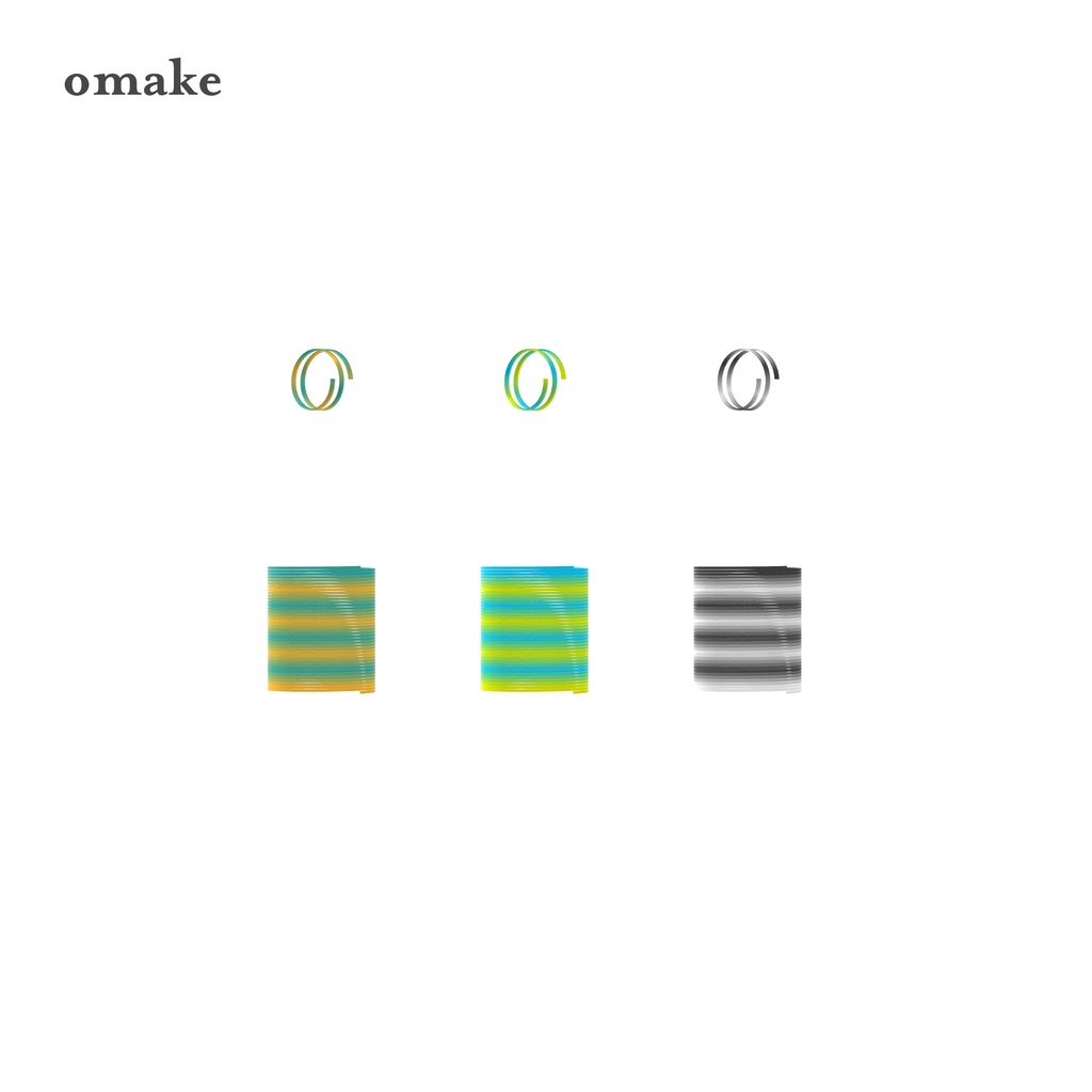 虹のばねのピアス