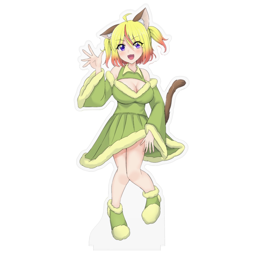 猫綿むう - でかいアクリルフィギュア