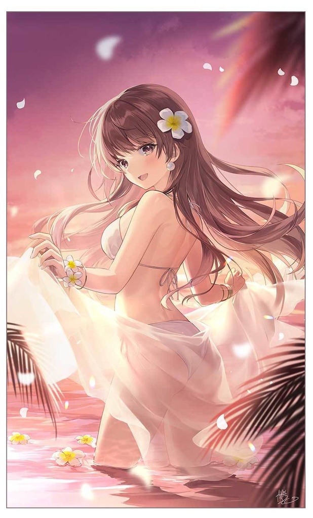 タペストリー　水着コーヒー