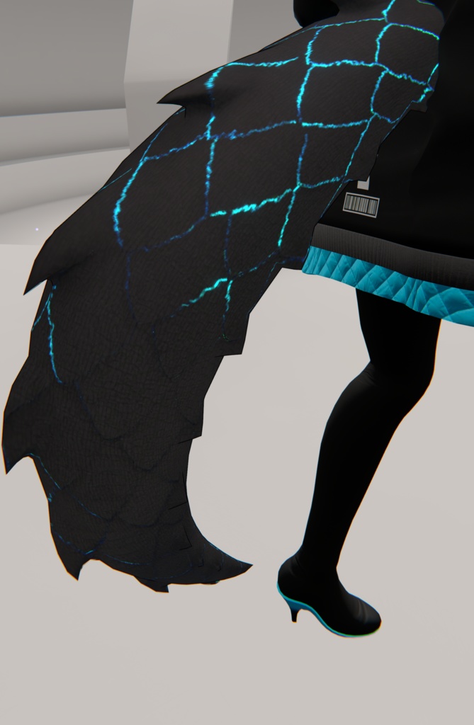 角・尻尾からエネルギーを零すテクスチャマスク【リーサルフリート対応】