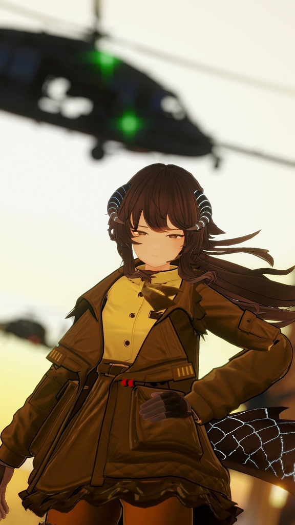 角・尻尾からエネルギーを零すテクスチャマスク【リーサルフリート対応】