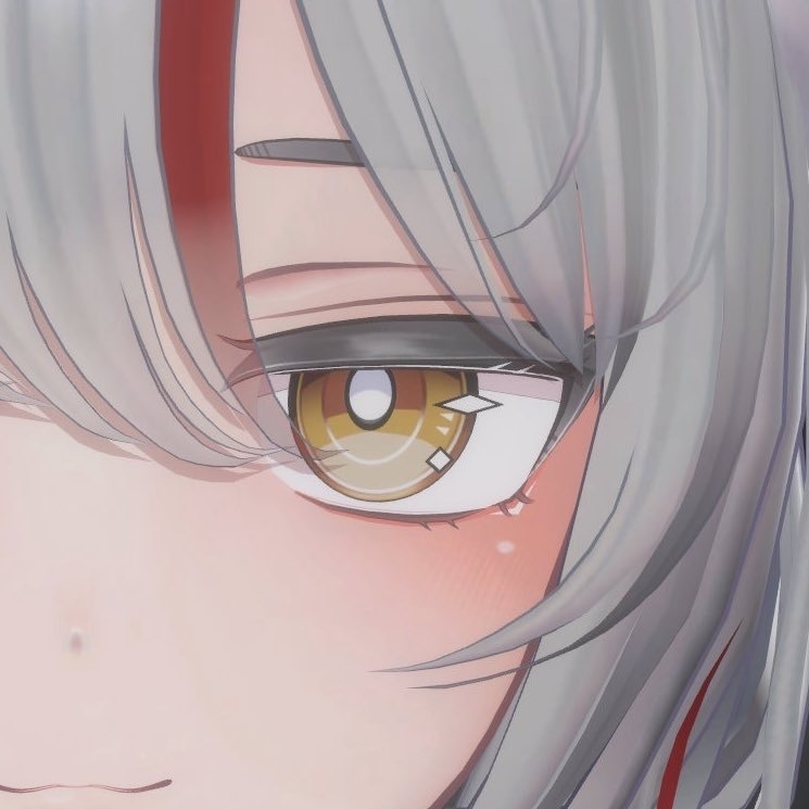 シンプル白瞳孔テクスチャ（4アバター対応）