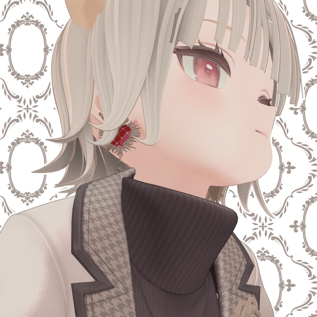 【ルルネ・エク対応】Heart Dagger Earring