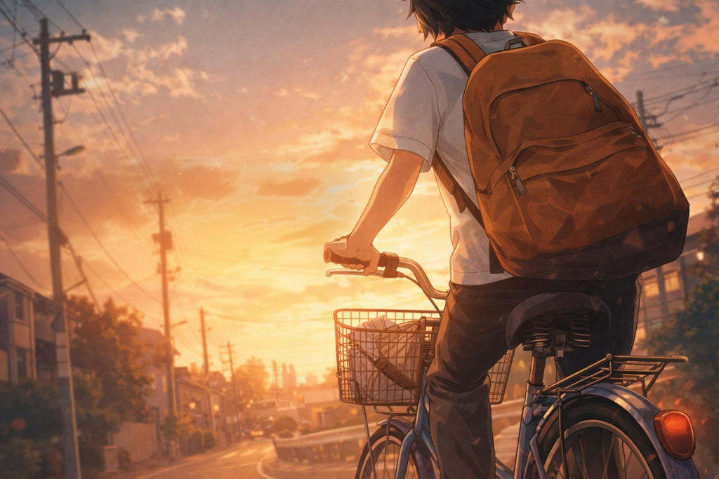  【前向きになれる歌】「ぼくの自転車」作業用　フル　フリーBGM　オリジナル楽曲　聞き流し