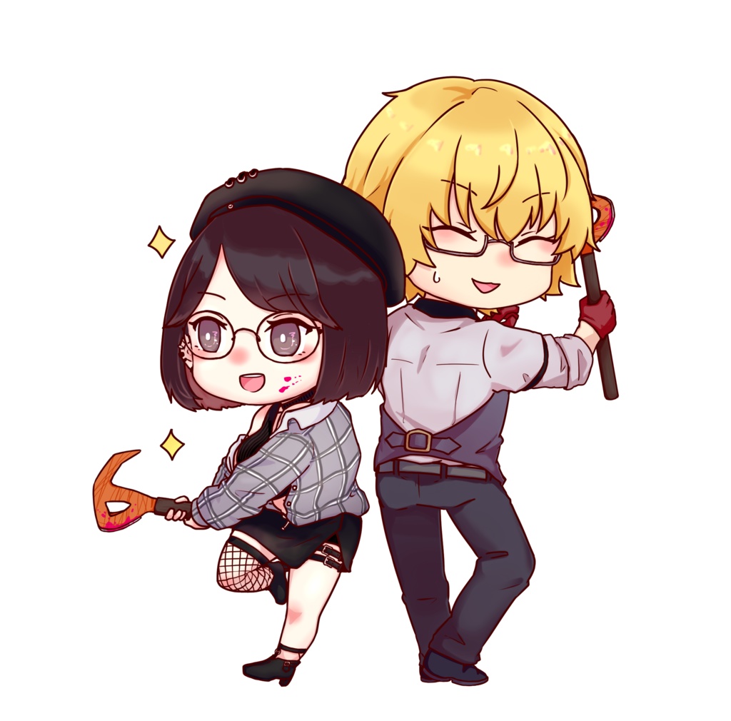 【にじそうさく03】神田笑一 2019年コラボアクキー復刻版【雪山人狼:黛&神田/FOREST:セト神】