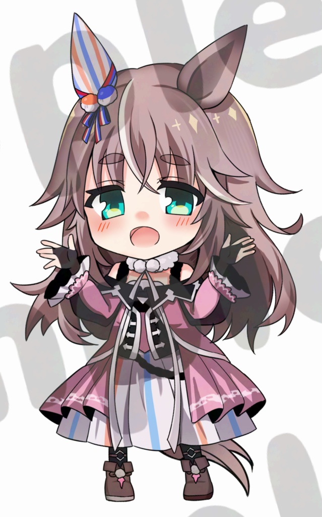 【ウマ娘】ワンダーアキュート【ステッカー】