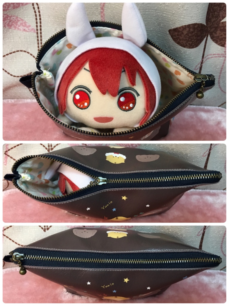 勇利とユリオとヴィクトルの なかよし三角ポーチ